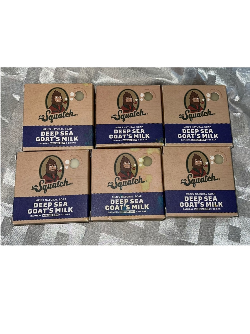 Dr. Squatch Deep Sea Goat's Milk Men's Soap - Navy & Tan